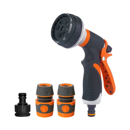 Pistolet d'Arrosage 8 Modes Haute Pression Réglable – Jardin, Pelouse & Nettoyage Extérieur (6 Styles)