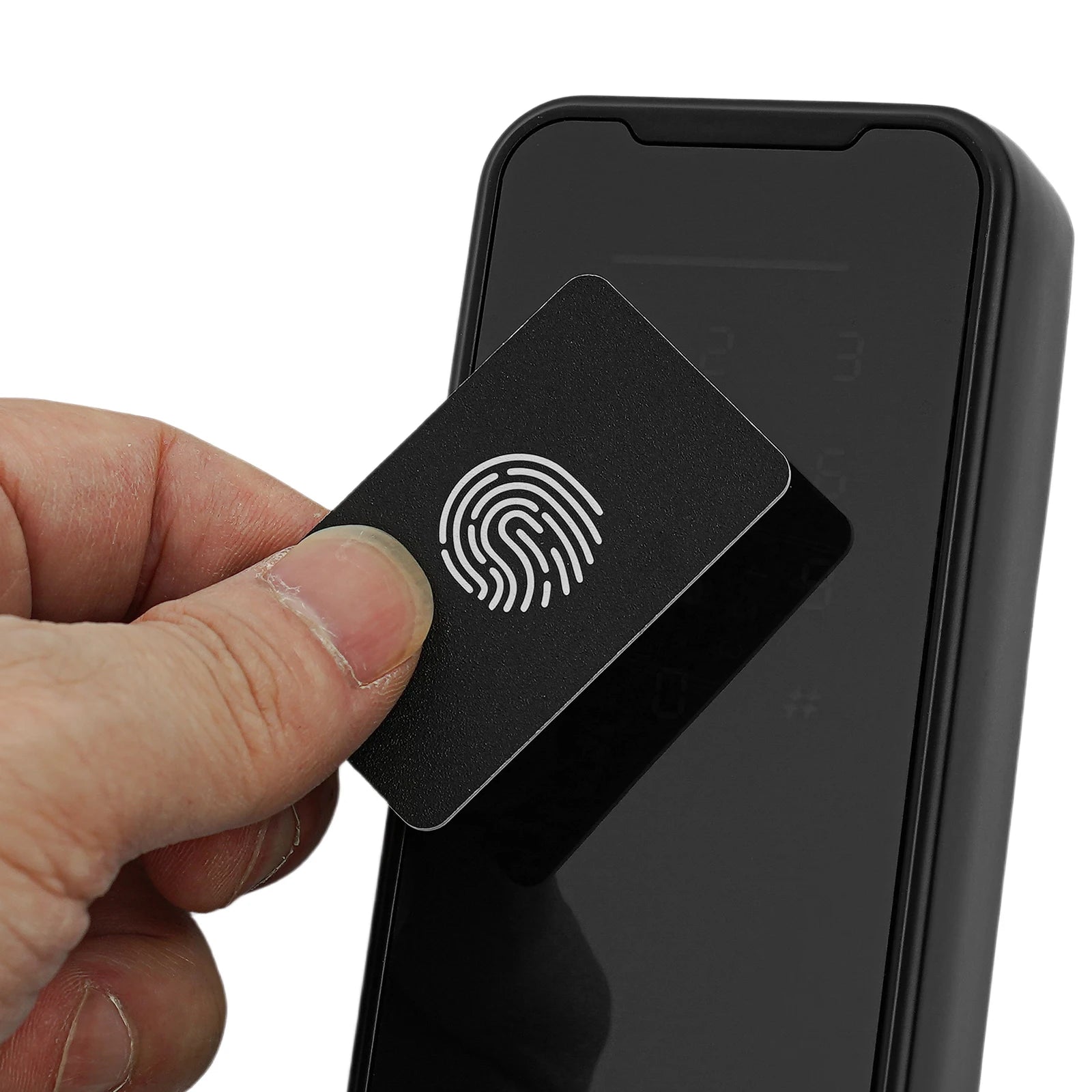 Serrure Intelligente Connectée Tuya – Empreinte, Code, Carte, Clé, App – Aluminium Noir