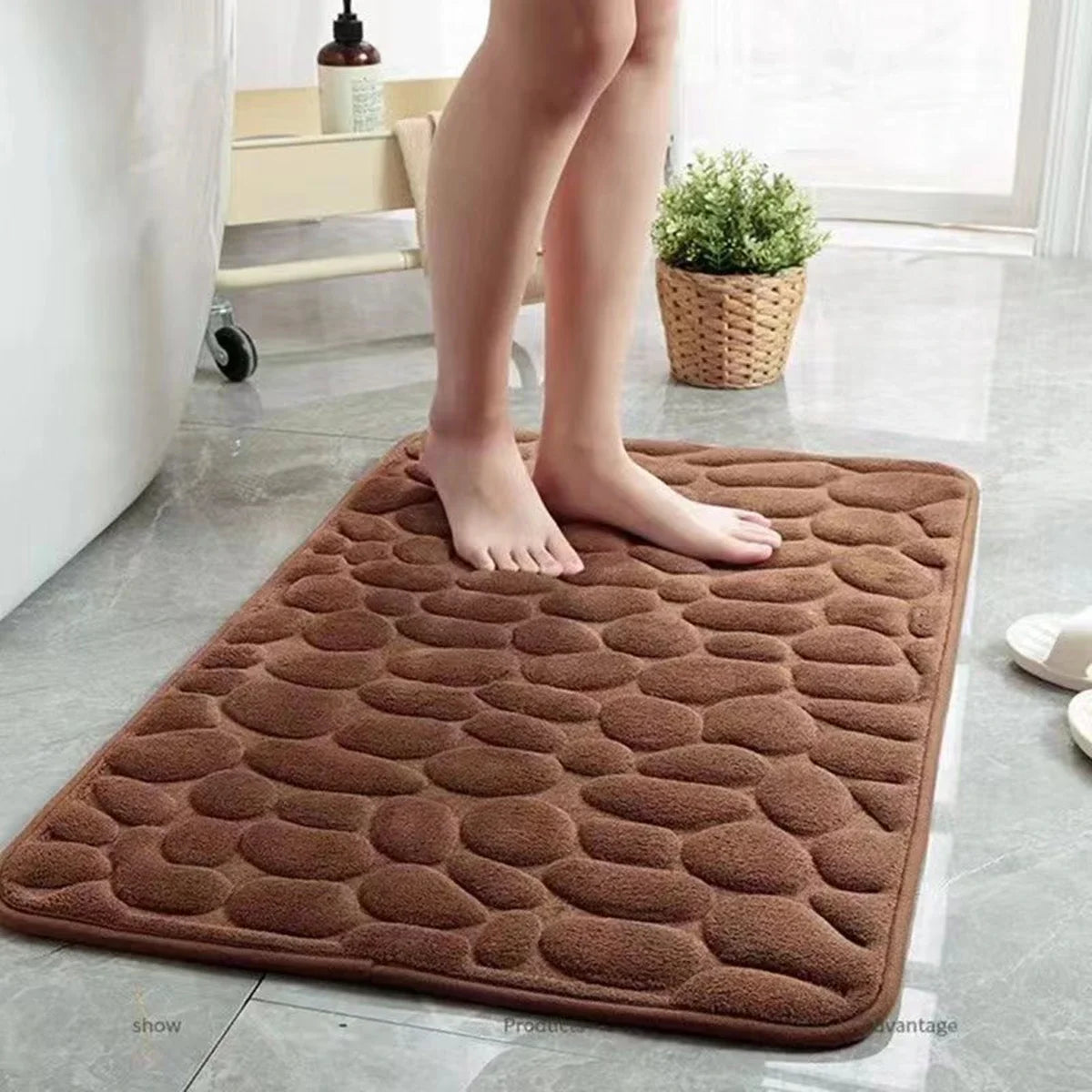 Tapis de Bain Antidérapant 3D
