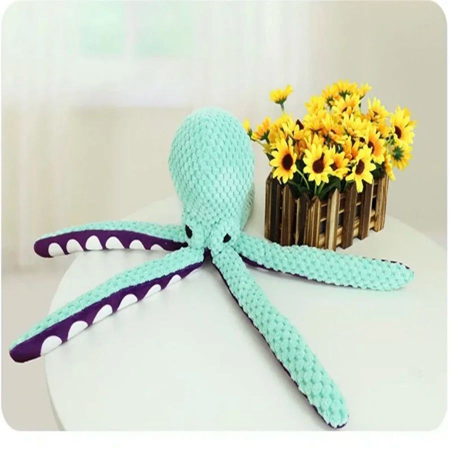 Peluche Pieuvre Sonore pour Chien – Anti-Destruction | Petit & Grand Chien