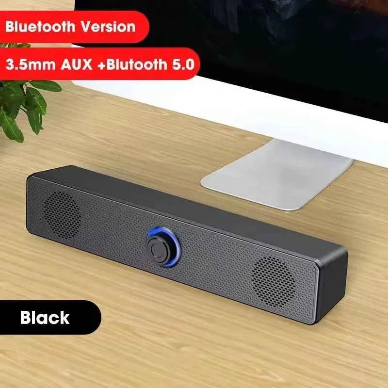 Enceinte PC Soundbar USB – Son Stéréo 3D, AUX & Bluetooth, TV / PC / Gaming
