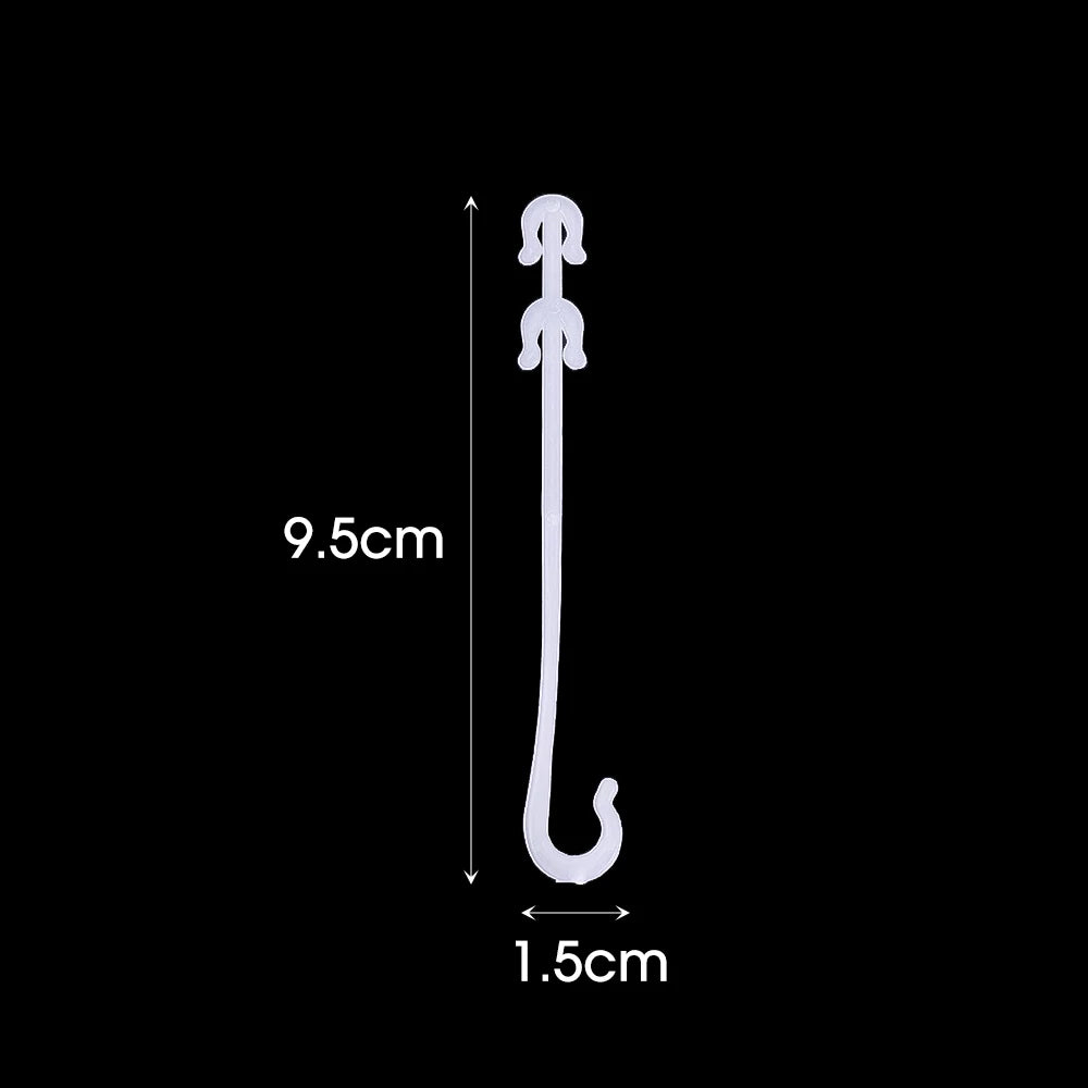 Crochets en J pour Plantes et Tomates – Attaches Réutilisables pour Treillage et Tuteurage (9,5 à 16 cm)