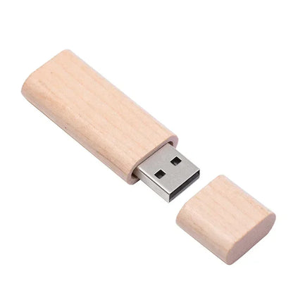 Clé USB en Bois Personnalisée – Logo Gratuit | 4 à 128 Go | Coffret Cadeau