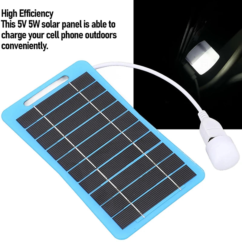 Panneau Solaire Portable USB 2W/5W - Chargeur Étanche Randonnée & Camping