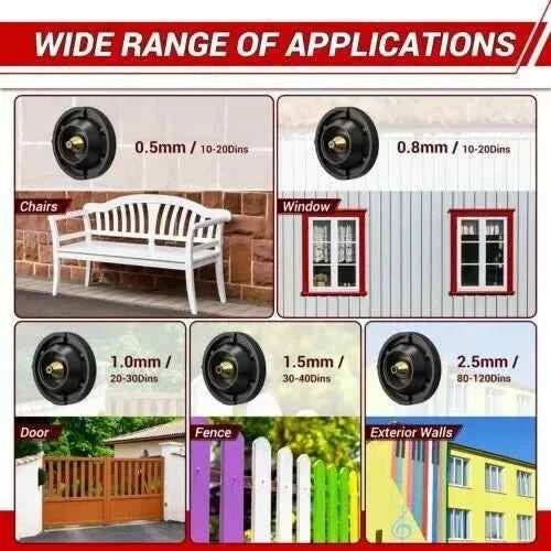 Pistolet à Peinture Électrique 850W HVLP 1400ml 4 Buses Cuivre Pulvérisateur Professionnel Maison