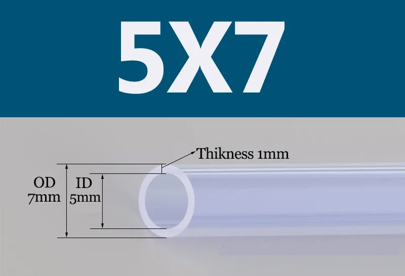 Tuyau Silicone Alimentaire Transparent | Flexible Non Toxique 2 à 18mm - 1m ou 5m