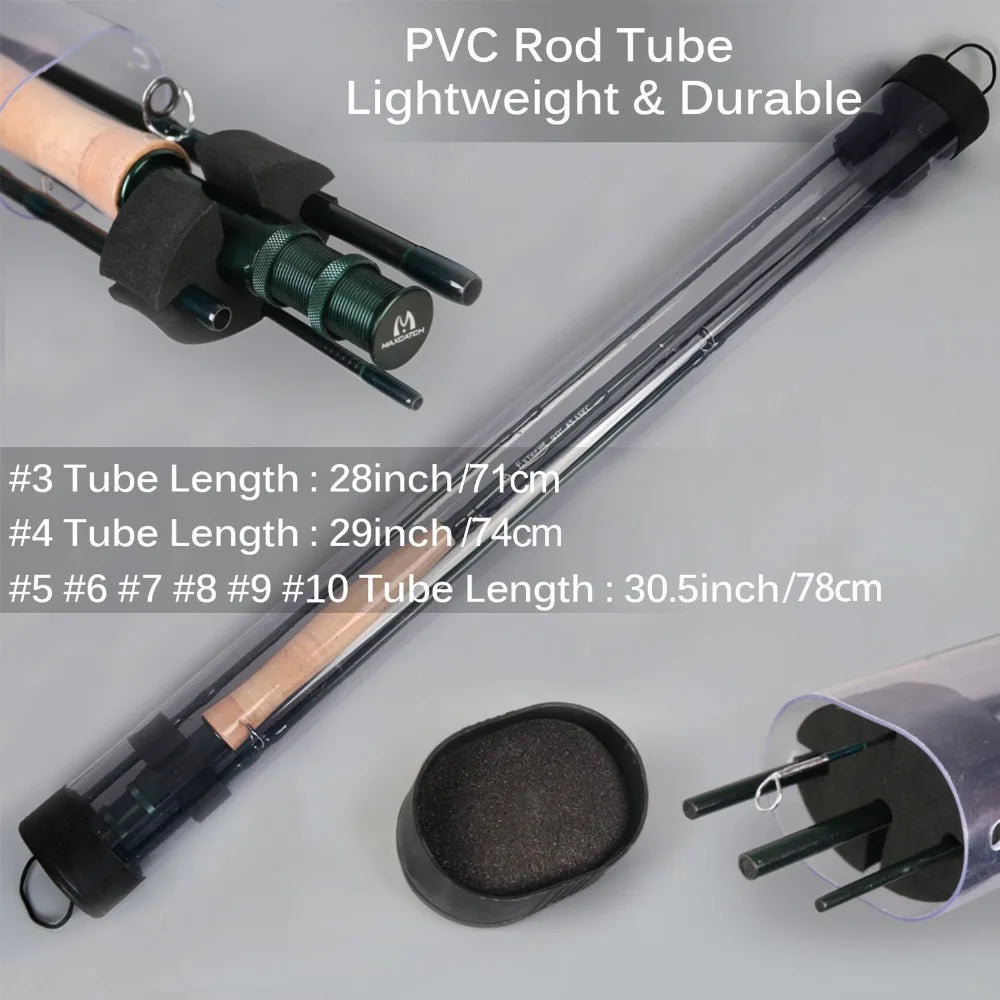 Canne à Mouche Maximumcatch 3-8WT Combo Set 8'6"-9' Medium-Fast Moulinet Soie Triangle Tube