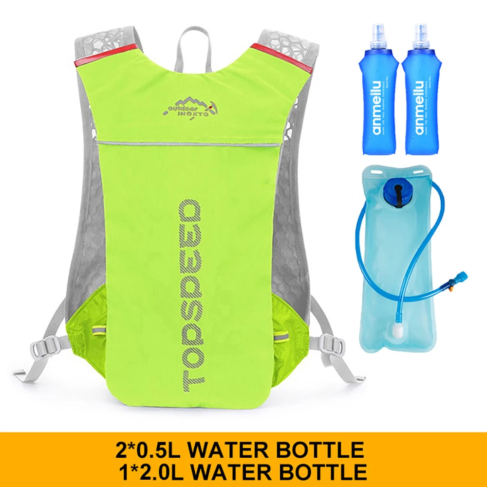 Sac à dos ultraléger 5L pour la course en pleine nature, gilet d'hydratation pour le jogging, respirant, idéal pour le marathon, le vélo et le fitness. 