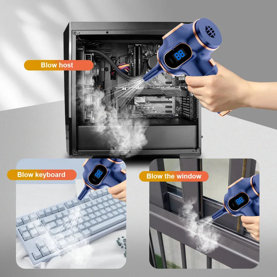 Aspirateur Voiture Sans Fil Portable 95000PA - Mini Aspirateur Puissant Maison Auto