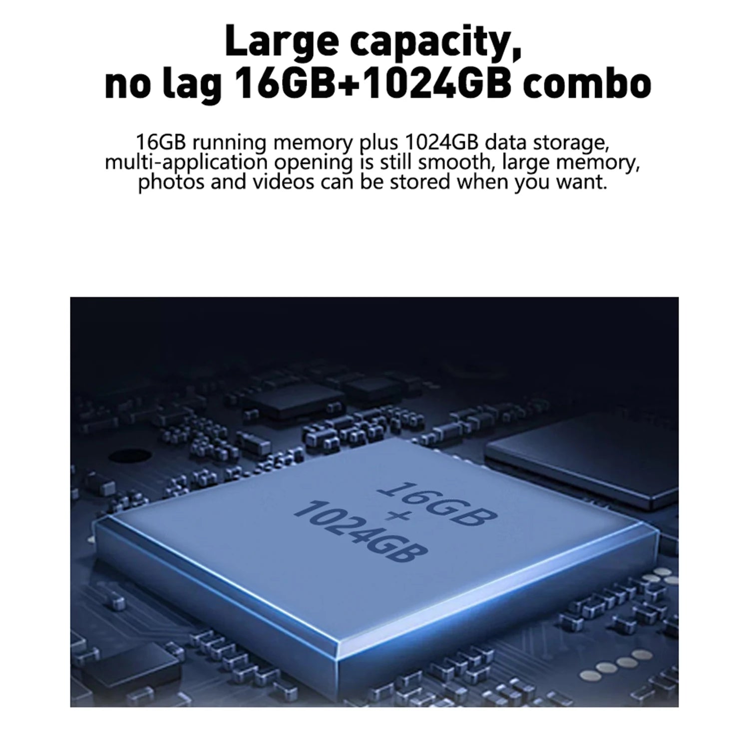 Tablette Android 13 - 10.1" Full HD, 16GB RAM + 1TB Stockage, WiFi 5G, GPS