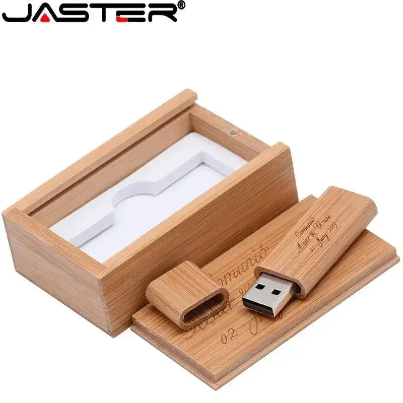 Clé USB en Bois Personnalisée – Logo Gratuit | 4 à 128 Go | Coffret Cadeau