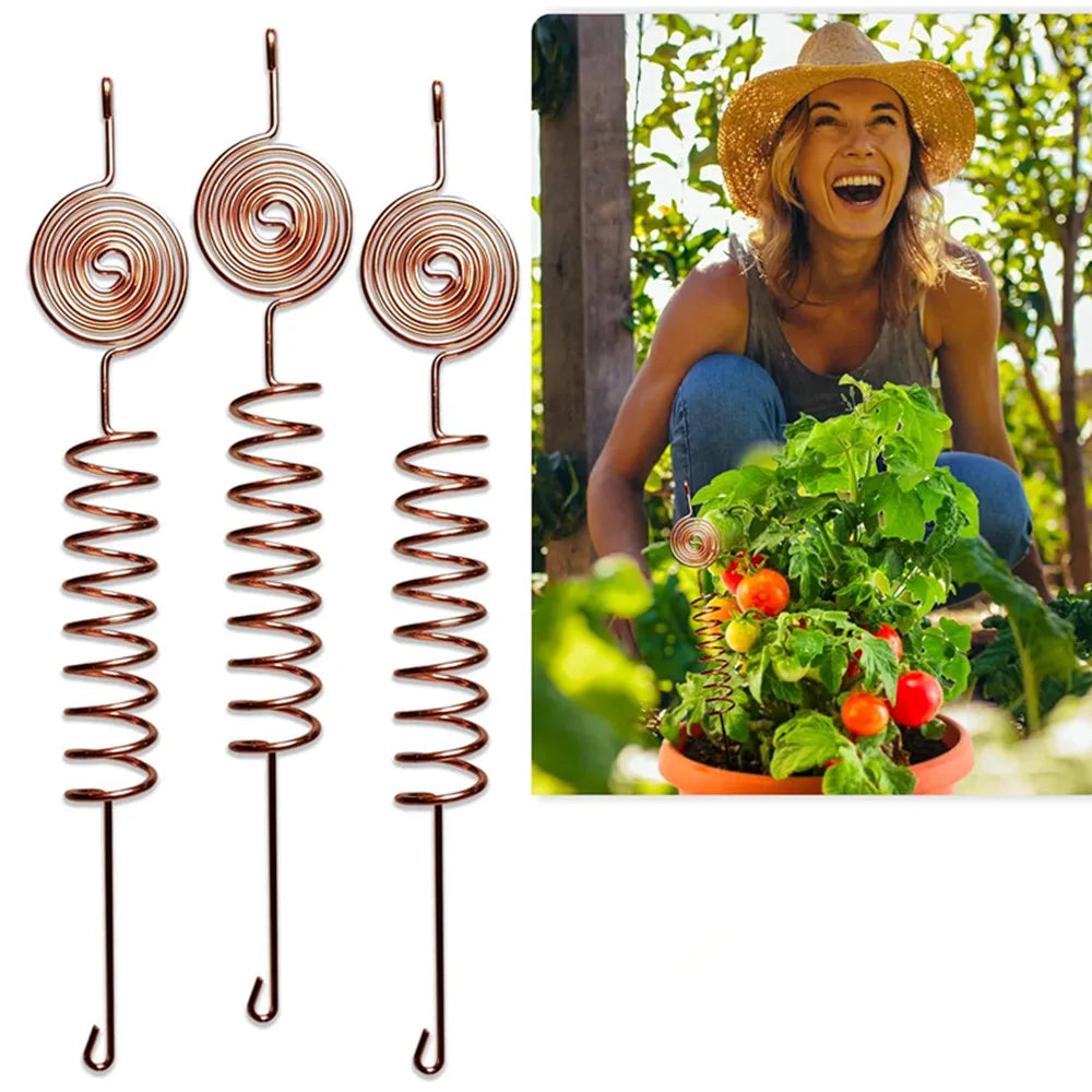 Antennes d’électroculture en cuivre pur 99,99% – Tuteurs de jardin haute performance | Éco-responsable