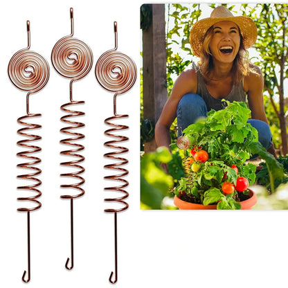 Antennes d’électroculture en cuivre pur 99,99% – Tuteurs de jardin haute performance | Éco-responsable