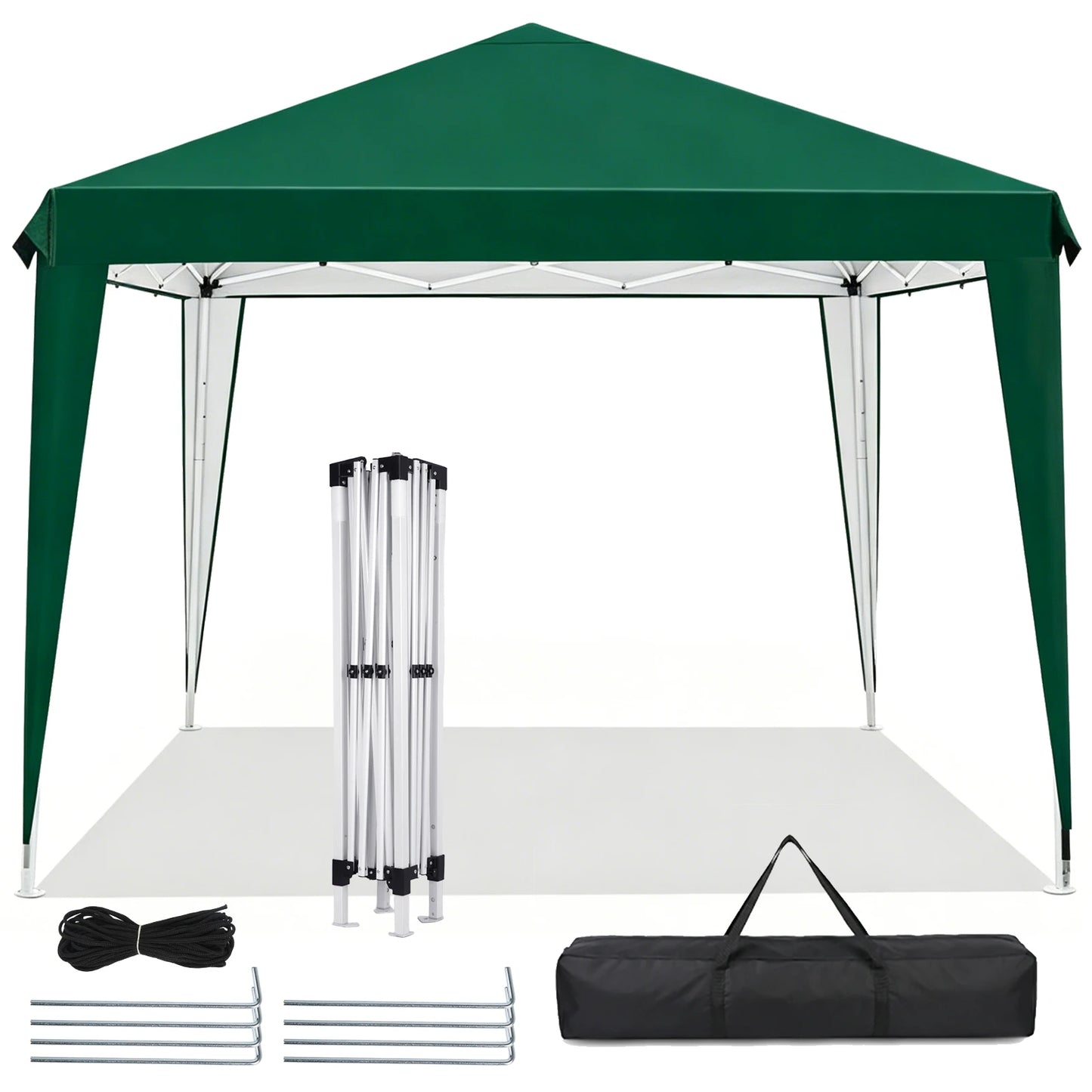 Kiosque Pliant Pop-Up 3x3 m – Toile Oxford 420D UPF 50+, Imperméable, Sac de Transport Inclus
