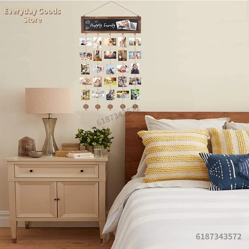 Pinces Murales en Bois pour Photos
