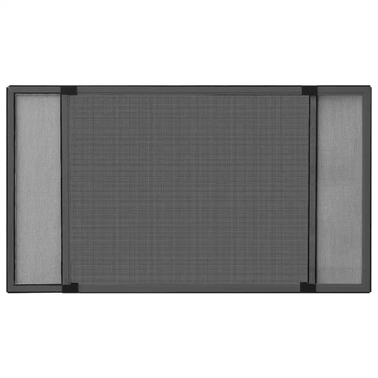 Moustiquaire Extensible pour Fenêtre vidaXL – Cadre Aluminium, (75-143)x50 cm, Sans Perçage