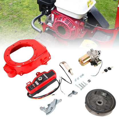 Kit Démarrage Électrique – Volant Moteur + Démarreur + Boîtier Clé pour Honda GX160 GX200 GX340 GX390