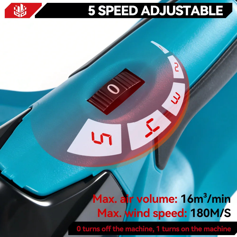 Souffleur de Feuilles Sans Fil Brushless 5500W – Compatible Batterie Makita | ONEVAN