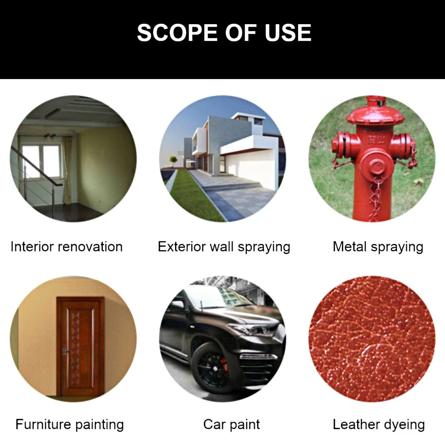 Pistolet à Peinture Sans Fil 800ml Batterie Makita 18V Pulvérisateur Électrique Portable Maison Auto