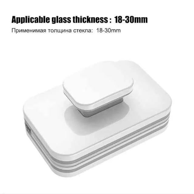 Brosse Lave-Vitre Magnétique Double Face - Raclette Automatique avec Évacuation d'Eau