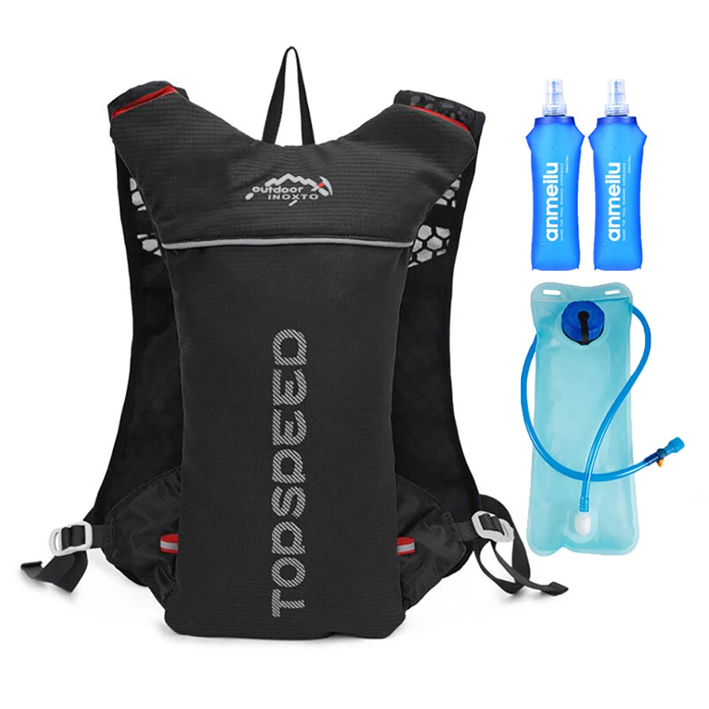 Sac à dos ultraléger 5L pour la course en pleine nature, gilet d'hydratation pour le jogging, respirant, idéal pour le marathon, le vélo et le fitness. 