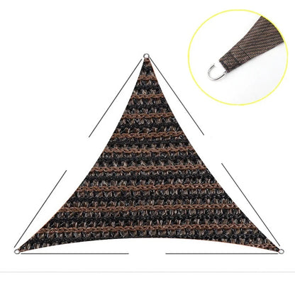 Voile d’ombrage triangulaire en HDPE – Ombrage 90-95%, Anti-UV | Terrasse, Jardin, Piscine