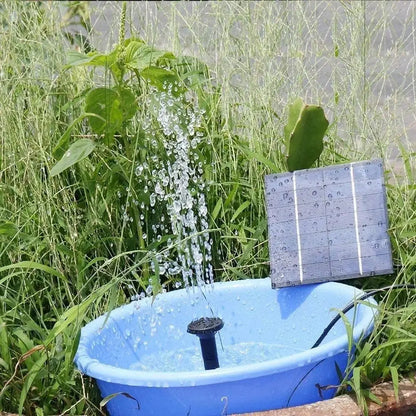 Kit Pompe Fontaine Solaire 1.4W – 11cm, Bassin, Bain d'Oiseaux & Jardin