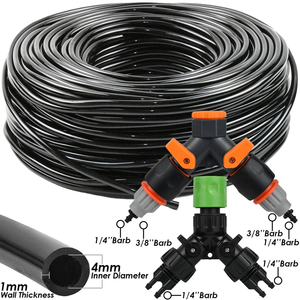 KESLA 5M-50M Automatic Watering Drip Irrigation System Garden Hose DIY Micro Drip Watering Kits w/ Adjustable Sprinkler Dripper