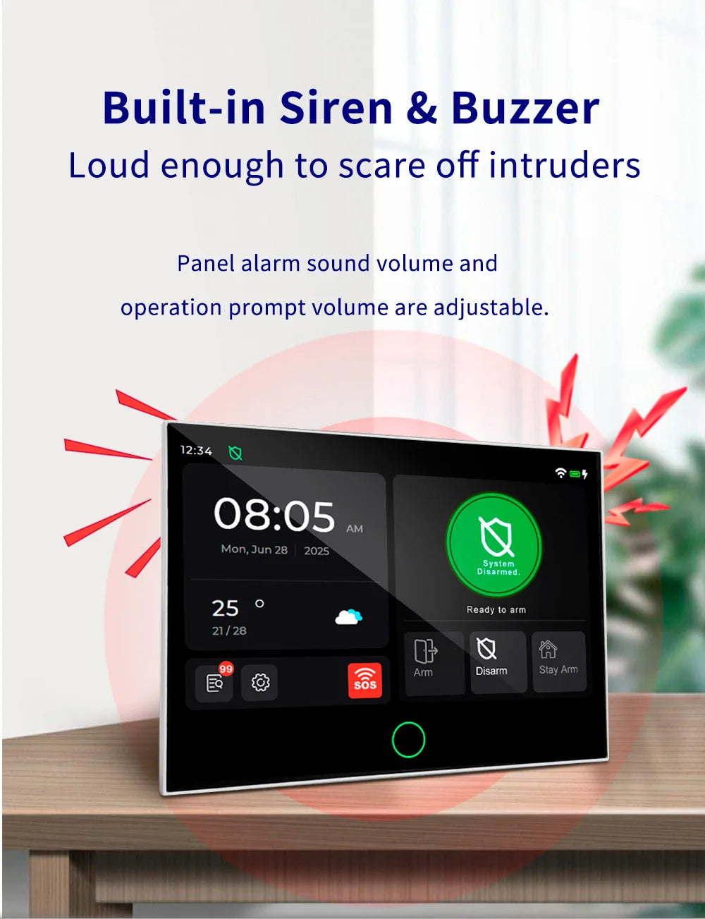 Alarme Maison KERUI G70 – Écran Tactile 7" IPS, 4G/WiFi/GSM, Compatible Tuya, Alexa & Google Home