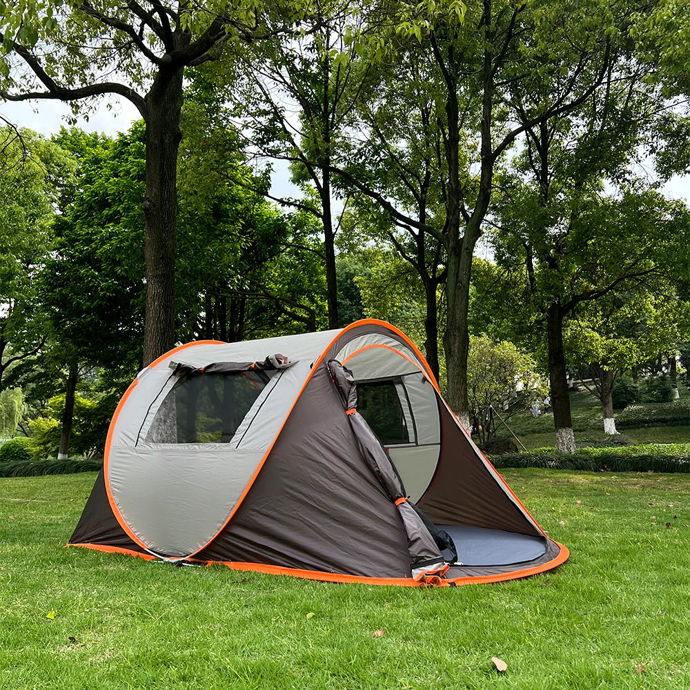 Camping en tente automatique pop-up 5-8 personnes - Ouverture instantanée 280x210cm