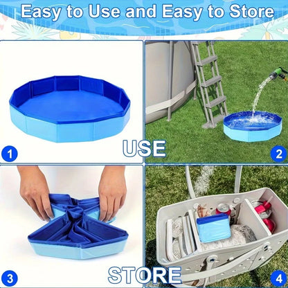 Bac Lave-Pieds Pliable en PVC – Tapis de Propreté pour Entrée de Piscine