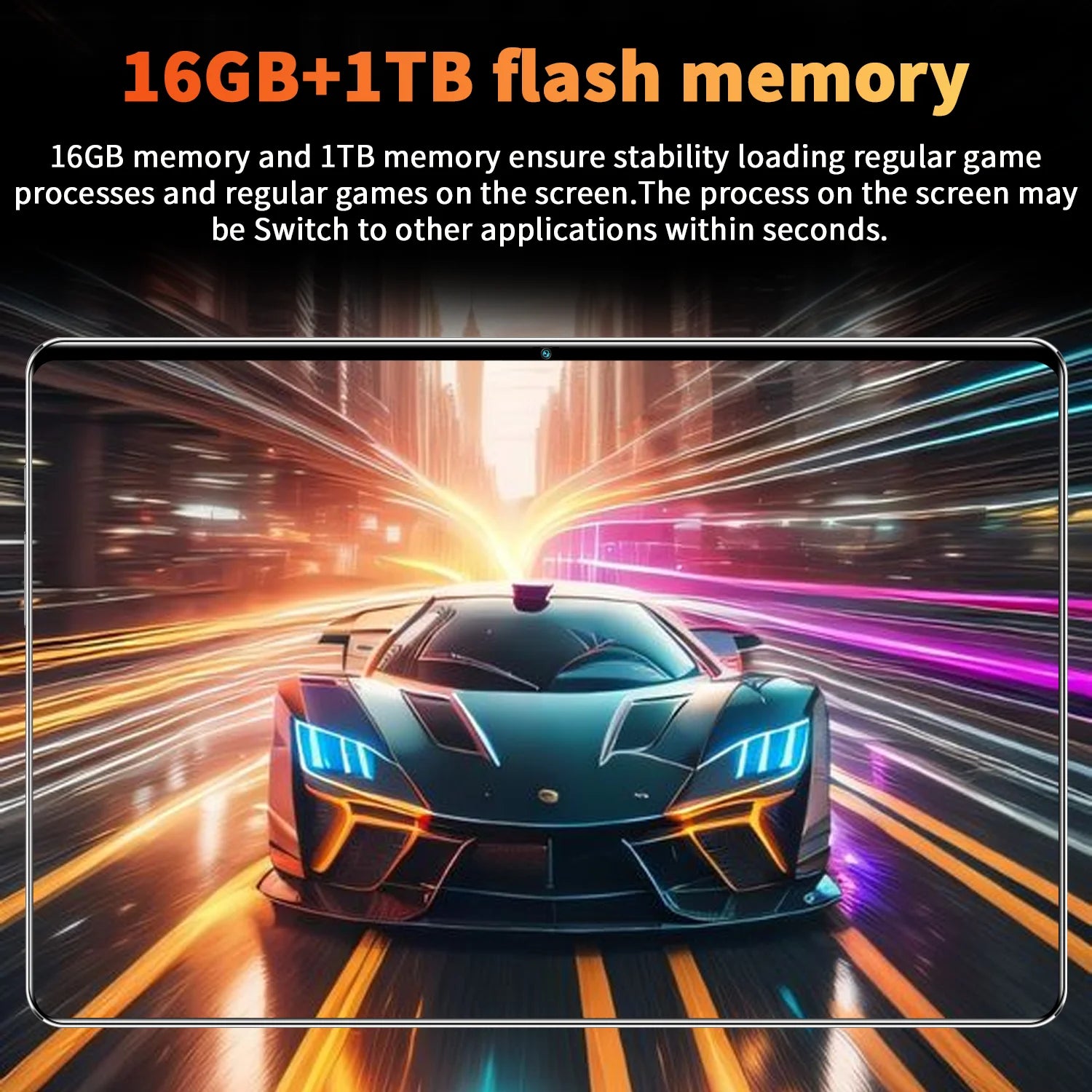 Tablette Android 14 - 10.36" 16GB RAM 1TB ROM, Snapdragon 8 Gen2, 5G, 20000mAh, 4K HD