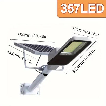 Lampadaire Solaire Extérieur 6000mAh – IP65, Télécommande, Détecteur de Mouvement