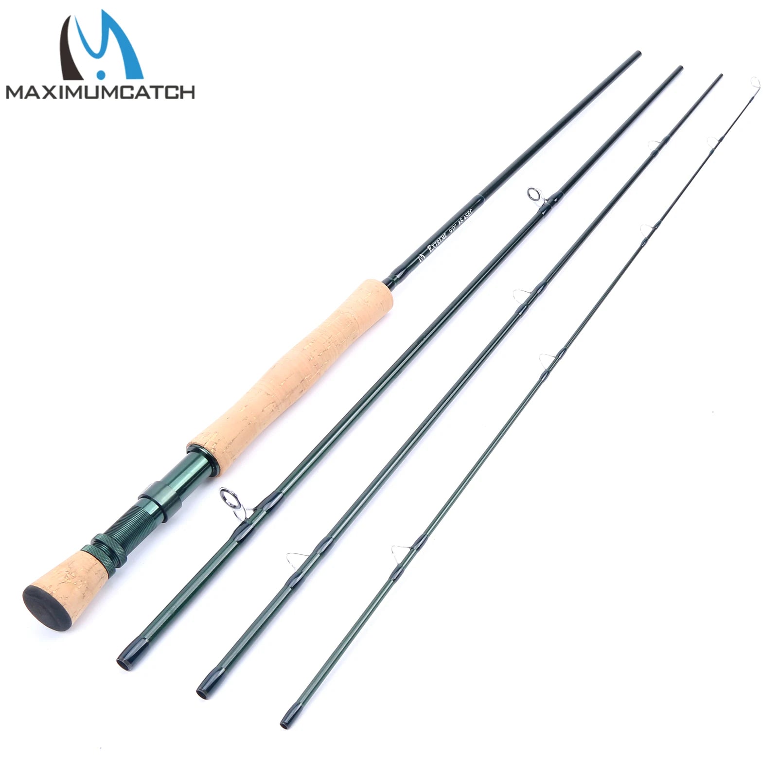 Canne à Mouche Maximumcatch 3-8WT Combo Set 8'6"-9' Medium-Fast Moulinet Soie Triangle Tube