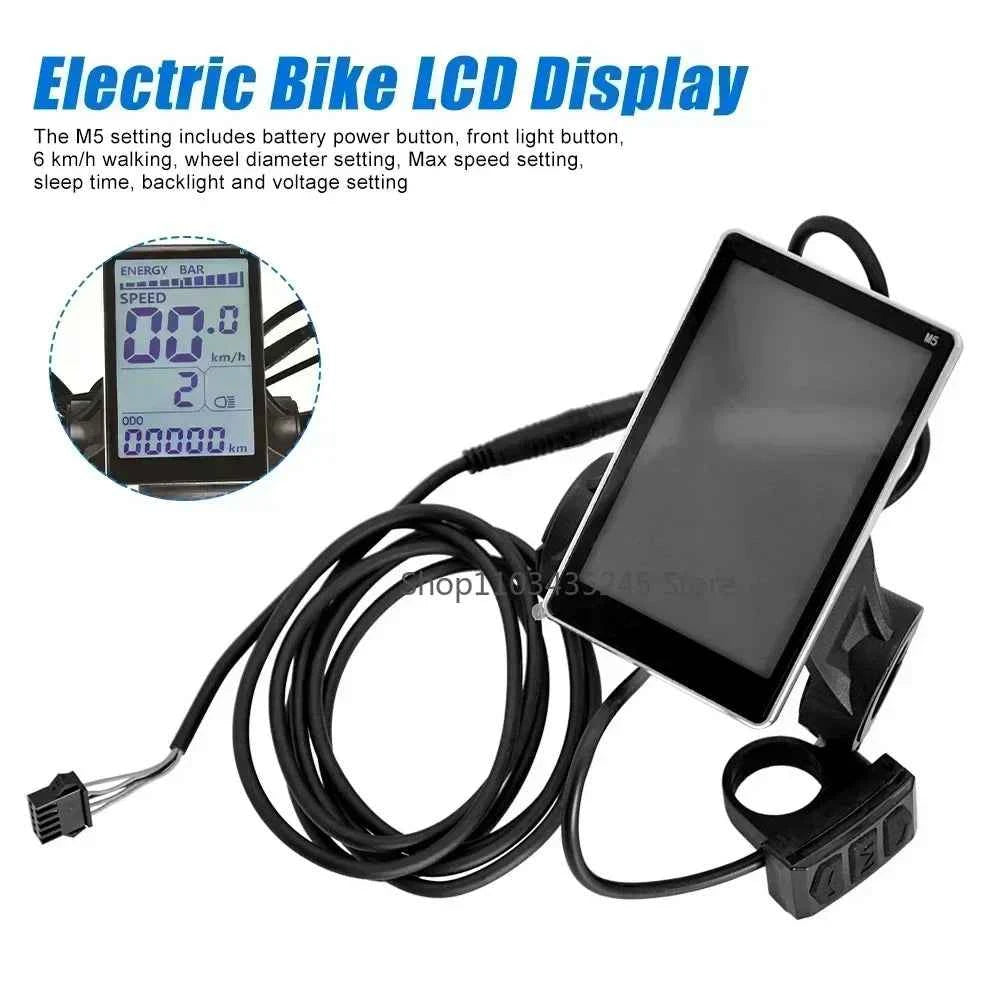 Écran LCD M5 pour Vélo Électrique - Compteur de Vitesse 5 Broches