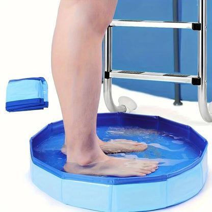 Bac Lave-Pieds Pliable en PVC – Tapis de Propreté pour Entrée de Piscine