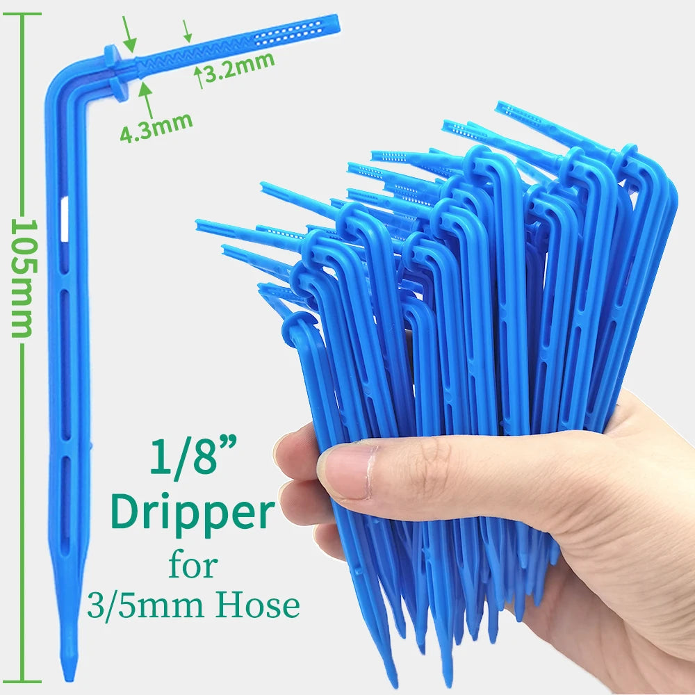 Kit d’Irrigation Goutte-à-Goutte 2 ou 4 Voies – Flèches Drip 3/5mm pour Pot, Jardin et Serre