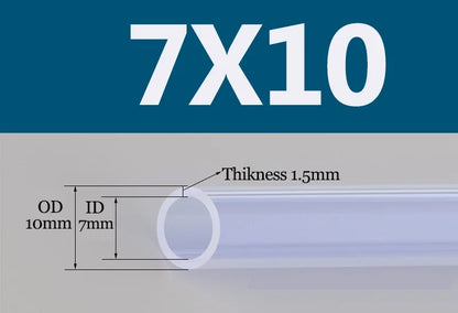 Tuyau Silicone Alimentaire Transparent | Flexible Non Toxique 2 à 18mm - 1m ou 5m