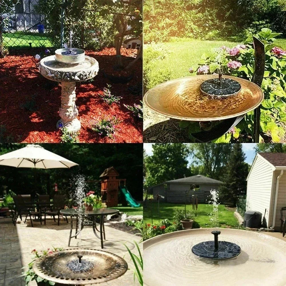 Fontaine Solaire Flottante 13/16/18cm – Pompe pour Bassin, Bain d'Oiseaux & Jardin