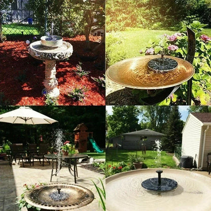 Fontaine Solaire Flottante 13/16/18cm – Pompe pour Bassin, Bain d'Oiseaux & Jardin