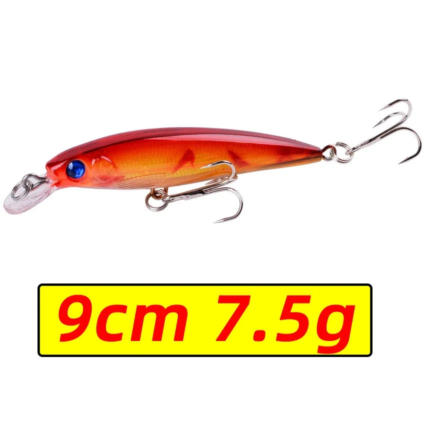 Leurre Pêche Minnow Laser 11cm 13g Poisson Nageur Crankbait Carnassier Brochet Perche Wobbler