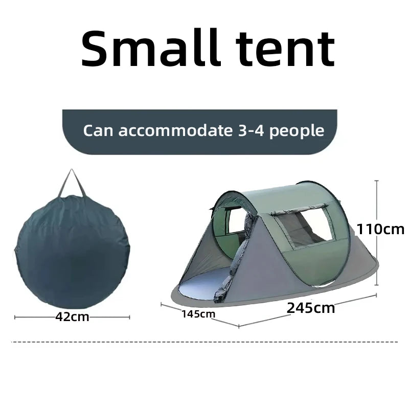 Camping en tente automatique pop-up 5-8 personnes - Ouverture instantanée 280x210cm