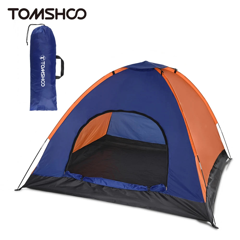 Tente de Camping TOMSHOO 3-4 Personnes - Légère 1,47kg Imperméable - APPRO-DISTRI