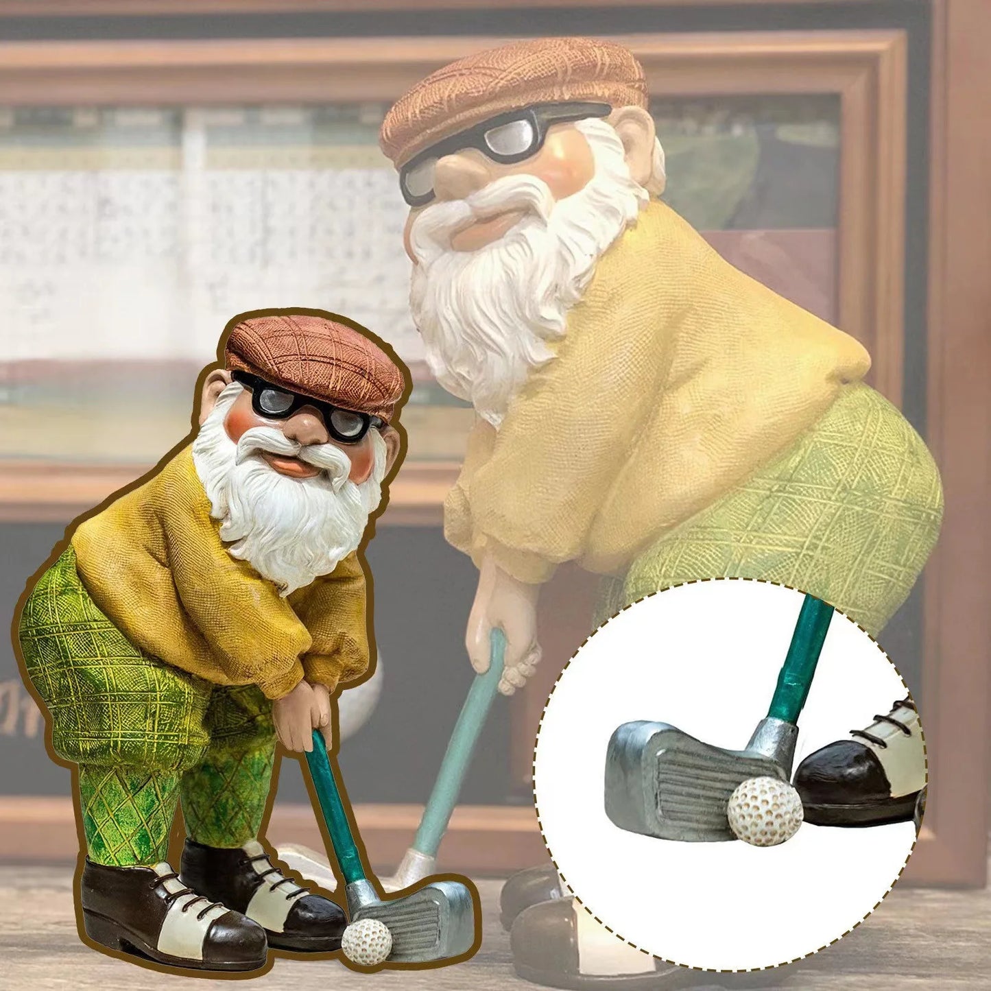 Nain de Jardin Décoratif – Figurine en Résine pour Extérieur, Pelouse et Terrasse