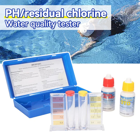 Kit Test Piscine pH et Chlore – Testeur Eau Piscine, Aquarium & Hydroponique