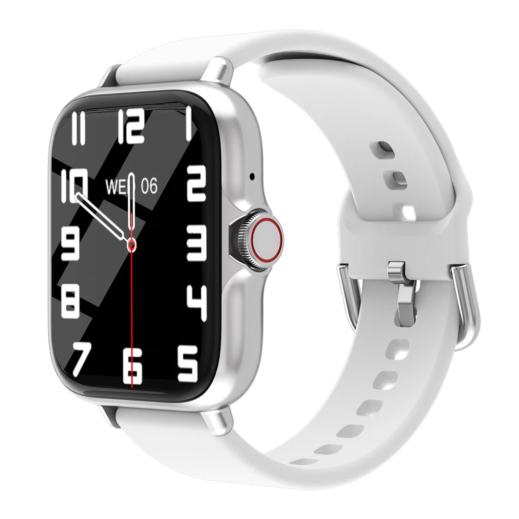 Montre connectée étanche de 1,83 pouce avec réponse aux messages et aux appels, suivi du sommeil, podomètre, notifications et fonctionnalités sportives. Compatible iPhone et Android. 