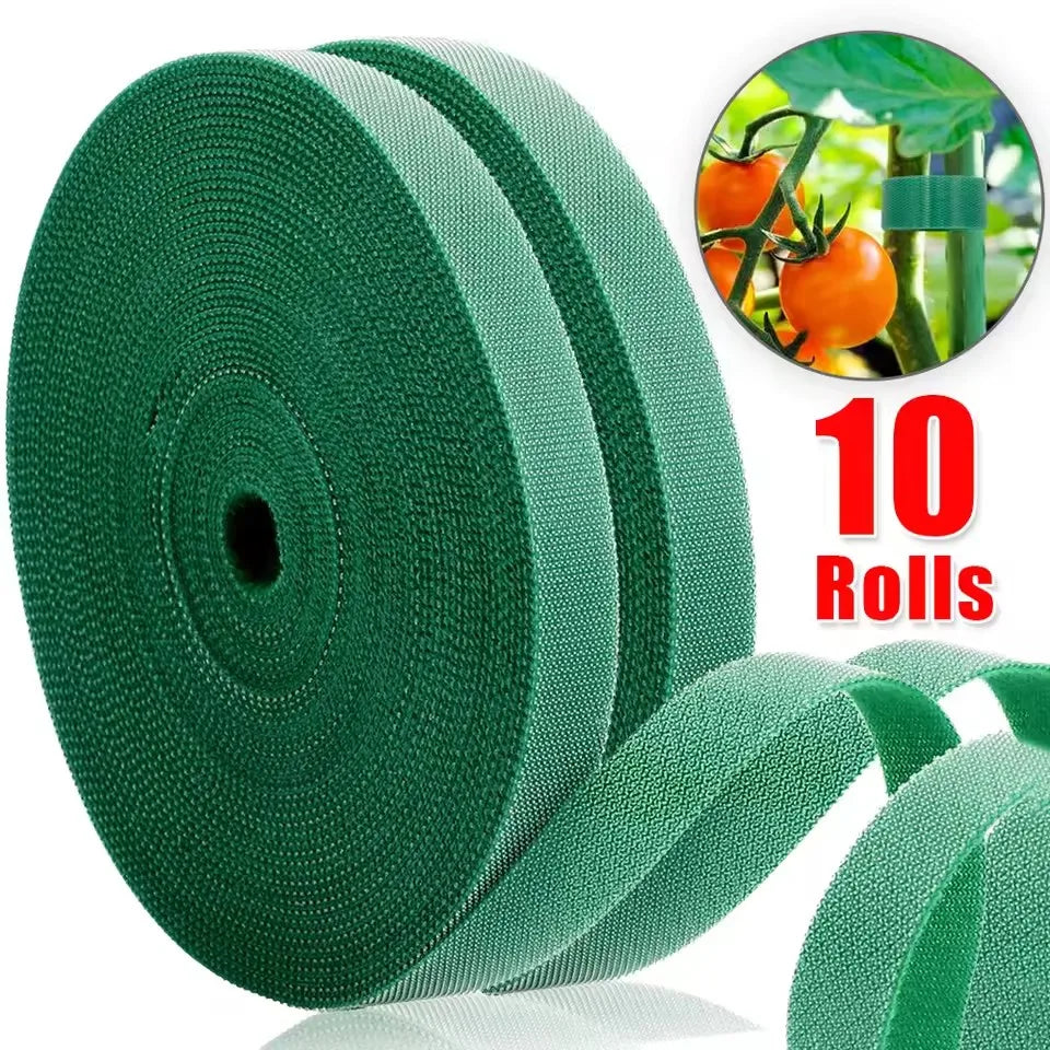 Attaches de jardin en nylon auto-agrippantes – Douces & Réutilisables | 2M à 40M, 7 couleurs