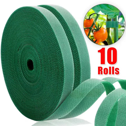 Attaches de jardin en nylon auto-agrippantes – Douces & Réutilisables | 2M à 40M, 7 couleurs