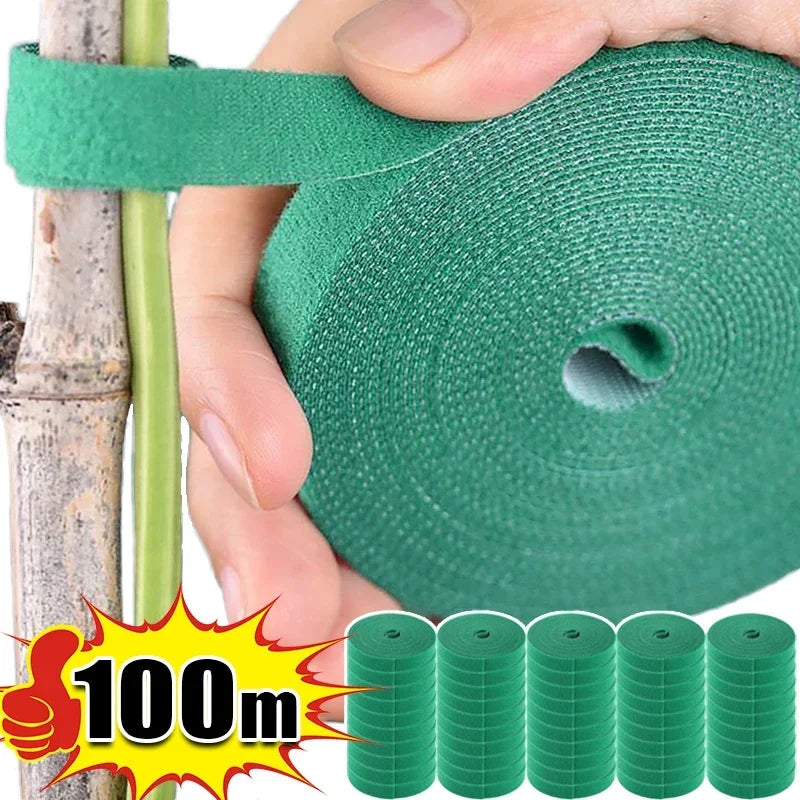 Attaches de jardin en nylon auto-agrippantes – Douces & Réutilisables | 2M à 40M, 7 couleurs