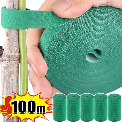Attaches de jardin en nylon auto-agrippantes – Douces & Réutilisables | 2M à 40M, 7 couleurs